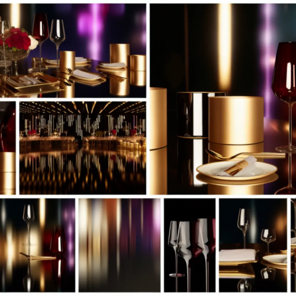 Prémium rendezvény elegáns fényjátékkal és modern dekorációval.