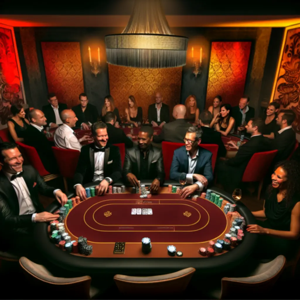 Prémium póker est elegáns, hangulatos környezetben