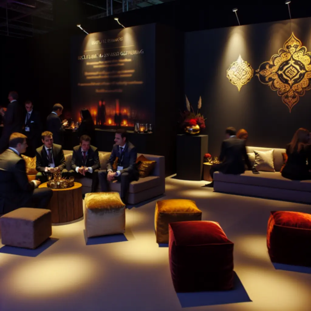 Prémium lounge tér elegáns vállalati rendezvényen